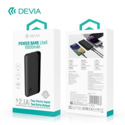 POWERBANK DEVIA 10000 MAH 2USB + TYPE-C + MICRO