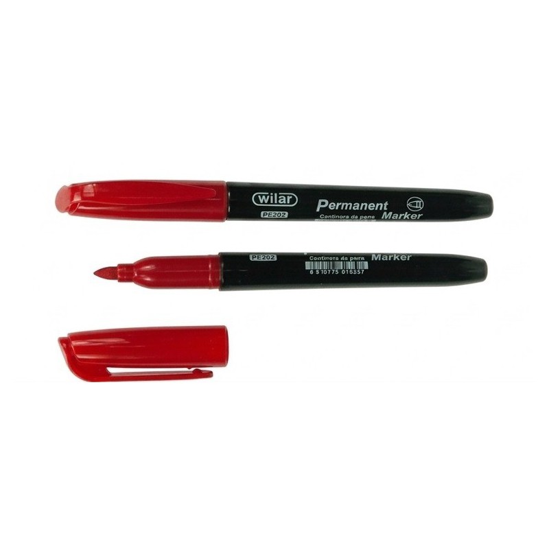 MARCATORI PERMANENT WILER FINE ROSSO 12PZ