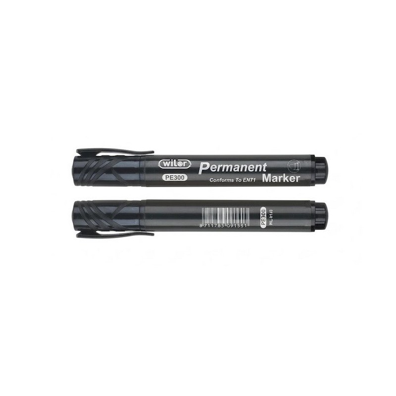 MARCATORI PERMANENT WILER NERO 12PZ