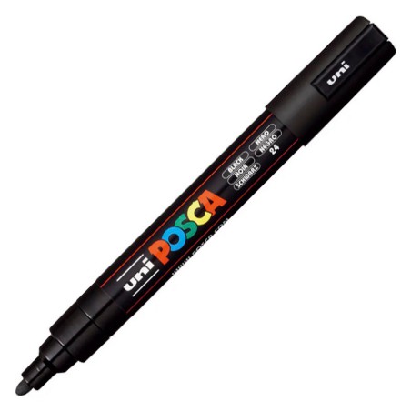 MARCATORI UNIPOSCA PM-5 NERO 6PZ