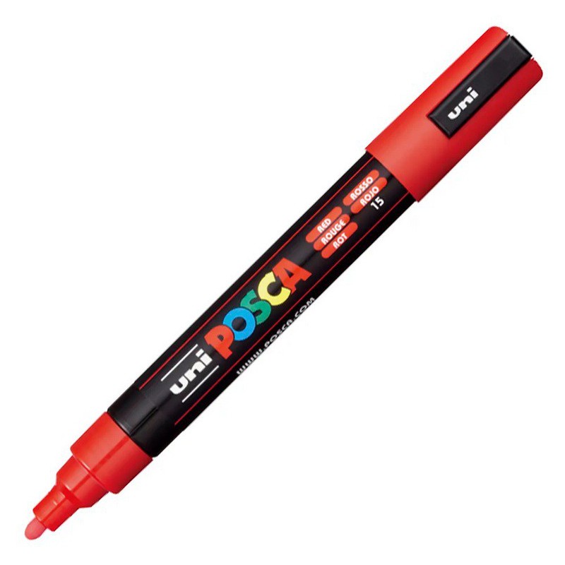 MARCATORI UNIPOSCA PM-5 ROSSO 6PZ