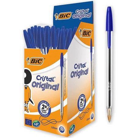 PENNE SFERA BIC CRISTAL BLU 50PZ