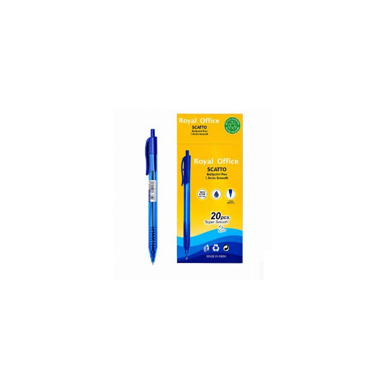 PENNE SFERA A SCATTO 1.0MM BLU ROYAL OFFICE 20PZ