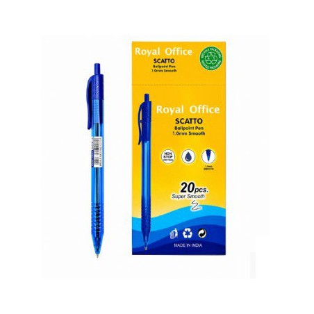PENNE SFERA A SCATTO 1.0MM BLU ROYAL OFFICE 20PZ
