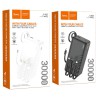 POWERBANK HOCO 30000 MAH CON 4 CAVI INTEGRATI