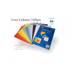 CARTA A4 160GR 100FG MIX COL.ASS. WILER