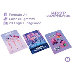 MAXI QUADERNI A4 80GR K-POP 0B 10PZ