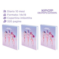 DIARIO K-POP 14X19 10 MESI LILLA
