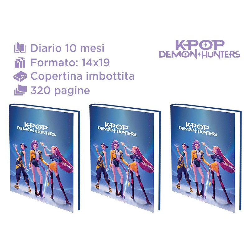 DIARIO K-POP 14X19 10 MESI BLU
